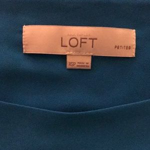 Loft teal blouse